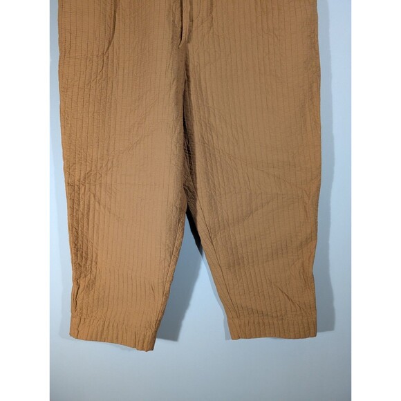 Madewell Womens Warm Hickory Quilted Pull On Tapered Pants Plus Sz XXL Lagenlook - Picture 5 of 9